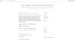 Desktop Screenshot of noshametheatre.blogspot.com