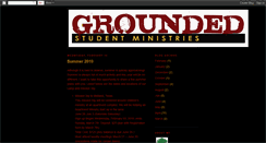 Desktop Screenshot of groundedstudentministries.blogspot.com