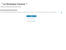 Tablet Screenshot of le-dressique-couture.blogspot.com