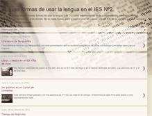 Tablet Screenshot of lenguaenelnumero2.blogspot.com