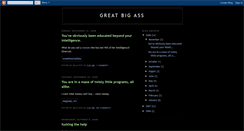 Desktop Screenshot of greatbigass.blogspot.com