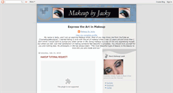 Desktop Screenshot of makeupbyjacky.blogspot.com