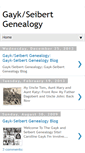 Mobile Screenshot of gayk-seibertgenealogy.blogspot.com