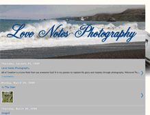 Tablet Screenshot of lovenotesphotography.blogspot.com