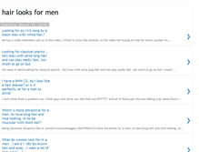 Tablet Screenshot of hair-looks-for-men.blogspot.com