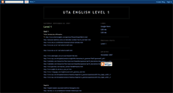 Desktop Screenshot of english-level-1-uta.blogspot.com
