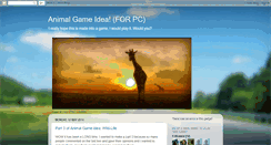 Desktop Screenshot of animalgameidea.blogspot.com