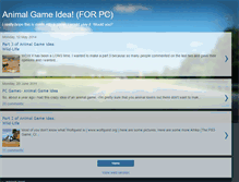 Tablet Screenshot of animalgameidea.blogspot.com