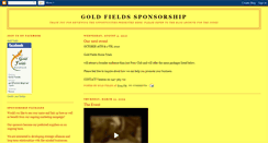 Desktop Screenshot of goldfieldssponsorship.blogspot.com