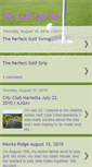 Mobile Screenshot of graciesingact-mygolfgame.blogspot.com