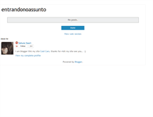 Tablet Screenshot of entrandonoassunto.blogspot.com