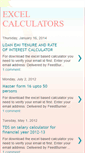 Mobile Screenshot of excelcalculators.blogspot.com