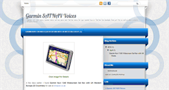 Desktop Screenshot of garminsatnavvoices.blogspot.com