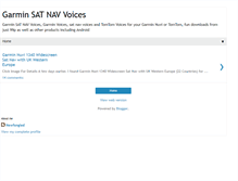 Tablet Screenshot of garminsatnavvoices.blogspot.com