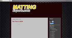 Desktop Screenshot of mattingexperts.blogspot.com