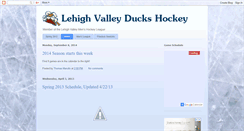 Desktop Screenshot of lvduckshockey.blogspot.com