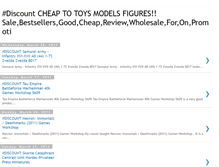 Tablet Screenshot of cheaptotoysmodelsfigures.blogspot.com