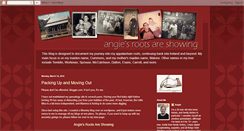 Desktop Screenshot of angiesrootsareshowing.blogspot.com
