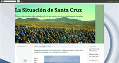 Desktop Screenshot of lasituaciondesantacruz.blogspot.com