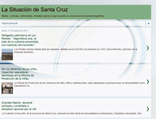 Tablet Screenshot of lasituaciondesantacruz.blogspot.com