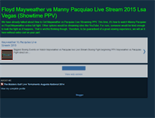 Tablet Screenshot of livestreamfloydmayweather.blogspot.com