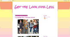 Desktop Screenshot of gethelookforless.blogspot.com