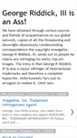 Mobile Screenshot of george-riddick-is-an-ass.blogspot.com