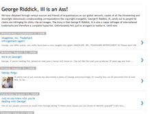 Tablet Screenshot of george-riddick-is-an-ass.blogspot.com