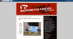 Desktop Screenshot of haciendounavaquita.blogspot.com