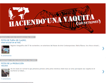 Tablet Screenshot of haciendounavaquita.blogspot.com