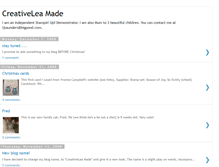 Tablet Screenshot of creativeleamade.blogspot.com