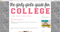 Desktop Screenshot of girlygirlsguideforcollege.blogspot.com