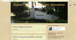 Desktop Screenshot of eastonvillage.blogspot.com