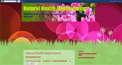 Desktop Screenshot of naturalhealtimprovement.blogspot.com