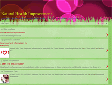 Tablet Screenshot of naturalhealtimprovement.blogspot.com