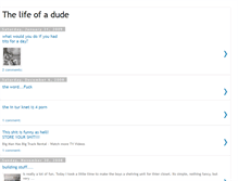 Tablet Screenshot of itsthelifeofadude.blogspot.com