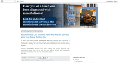 Desktop Screenshot of mesotheliomalawyerdirectory.blogspot.com