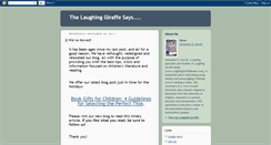 Desktop Screenshot of laughinggiraffebooks.blogspot.com