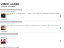 Tablet Screenshot of lectoresinquietos.blogspot.com