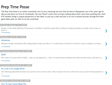 Tablet Screenshot of preptimeposse.blogspot.com