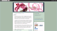 Desktop Screenshot of delectableedibles.blogspot.com