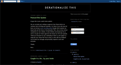 Desktop Screenshot of derationalizethis.blogspot.com