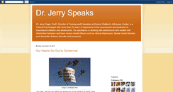 Desktop Screenshot of drjerryspeaks.blogspot.com