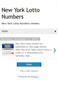 Mobile Screenshot of newyorklottonumbers.blogspot.com