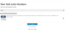 Tablet Screenshot of newyorklottonumbers.blogspot.com