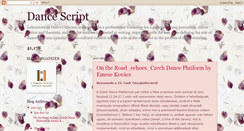 Desktop Screenshot of dancescript.blogspot.com