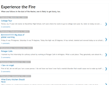 Tablet Screenshot of experiencethefire.blogspot.com