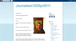 Desktop Screenshot of journalism102spr2011.blogspot.com