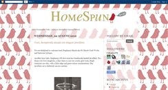 Desktop Screenshot of home-spuncrafts.blogspot.com