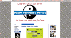 Desktop Screenshot of bobbylawrencekarate.blogspot.com